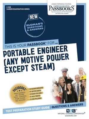 cover image of Portable Engineer (Any Motive Power Except Steam)